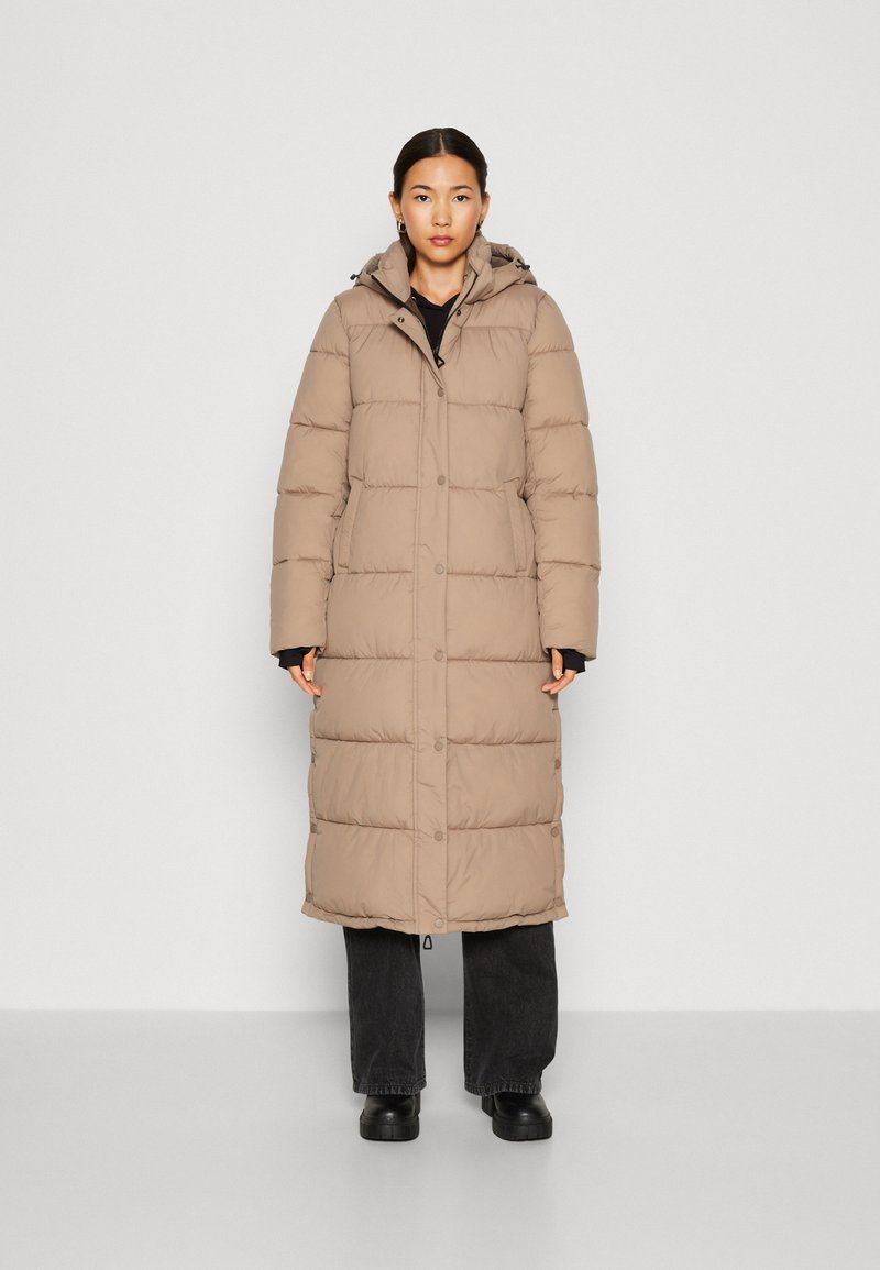 ONLY ONLANN PREMIUM PUFFER COAT LONG - Cappotto invernale - taupe gray