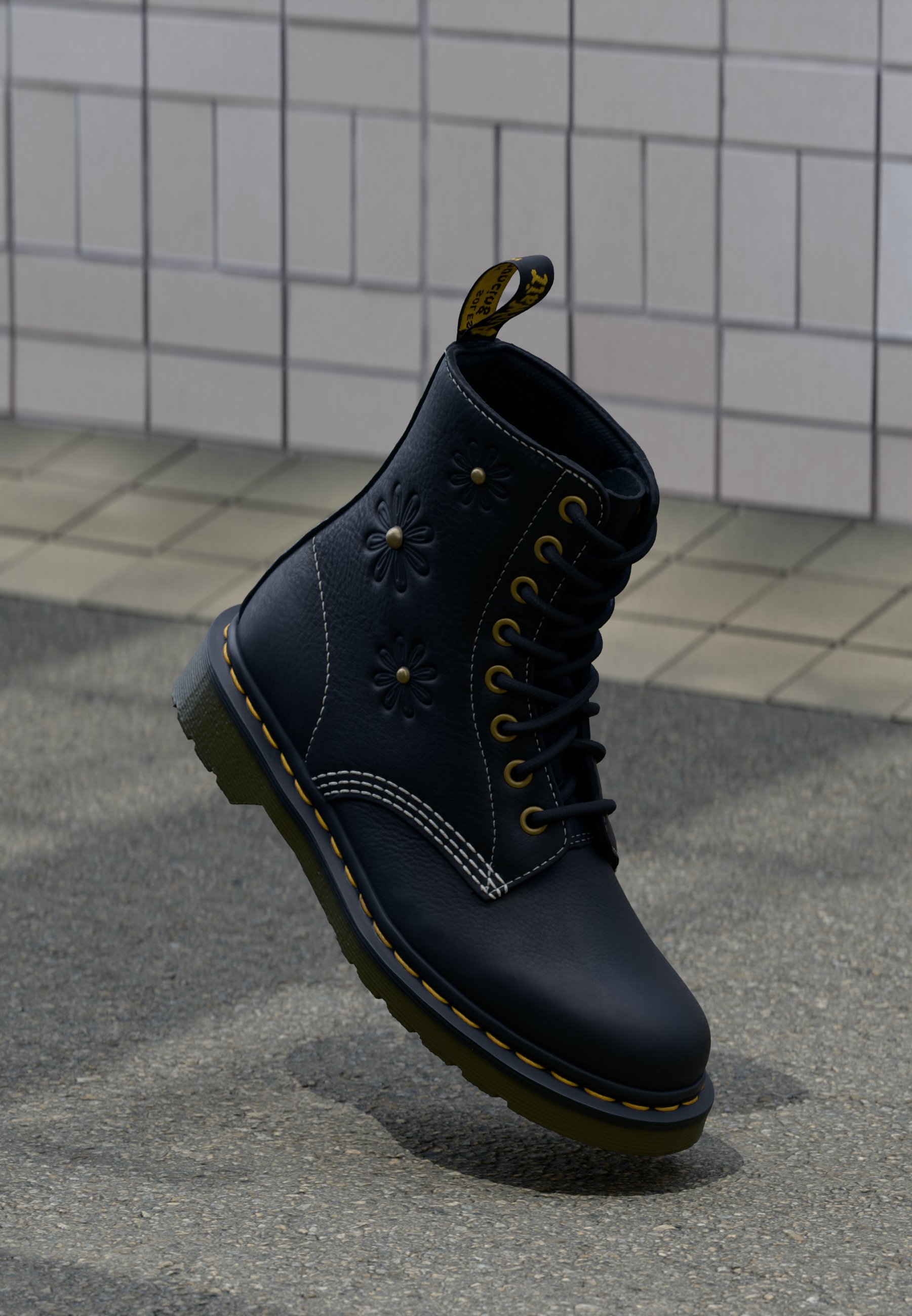 Dr. Martens JADON 8 EYE BOOT UNISEX - Botine cu platformă - black