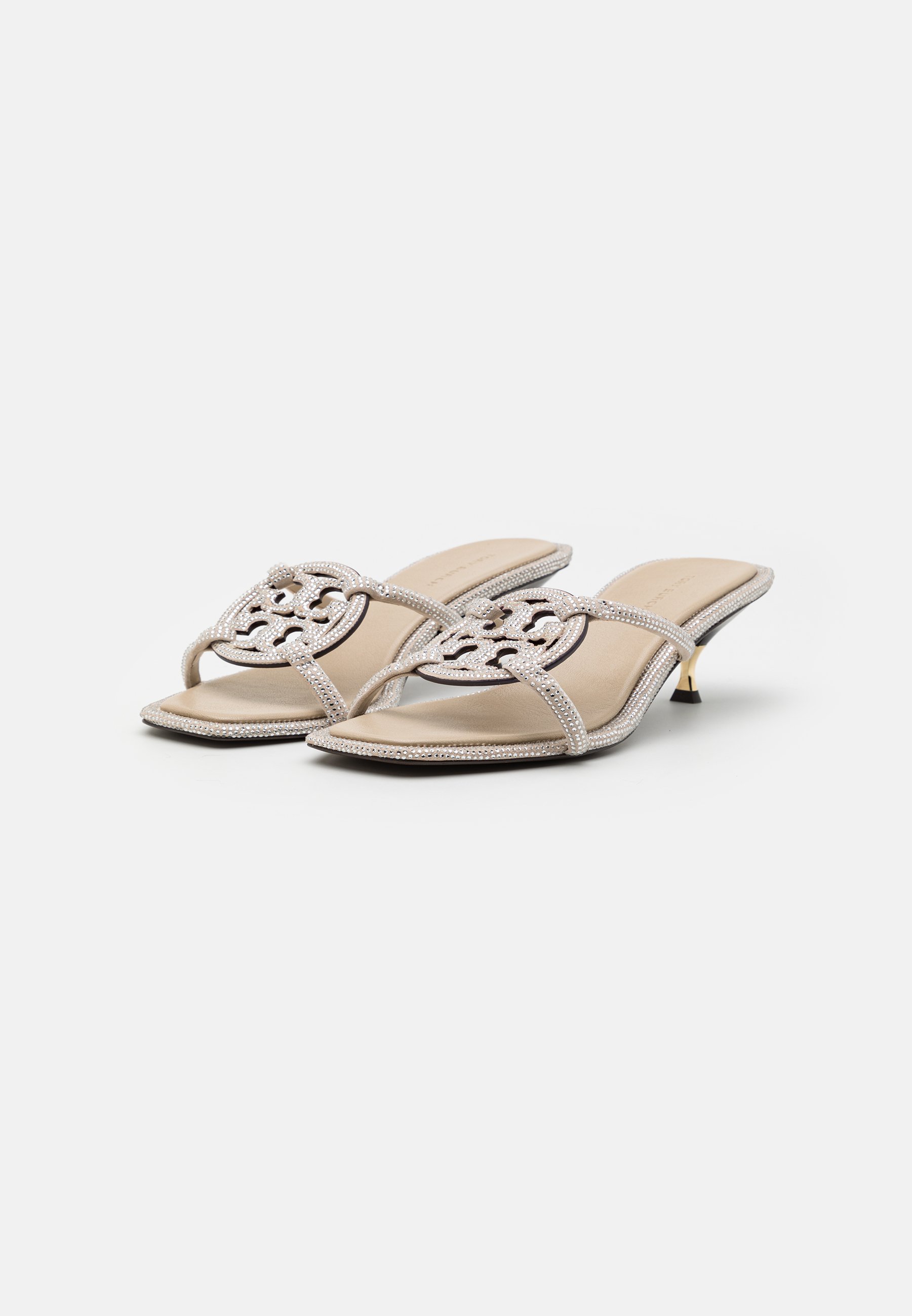 サンダル・ミュール Tory Burch PAVE GEO BOMBE MILLER LOW HEEL SANDAL Tory Burch Women's Geo Bombe Miller Low Heel Sandals 55mm