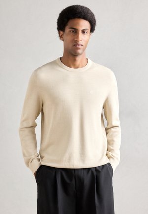 CREWNECK STRUCTURE - Pulóver - light oat