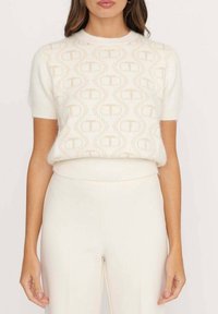 TWINSET T-shirt med print - off-white