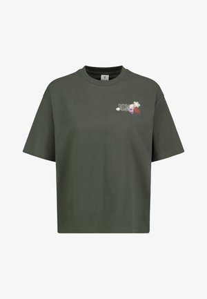 Eight 2 Nine, EIGHT 2 NINE T-SHIRT BLUMENPRINT - Print T-shirt - dark-green