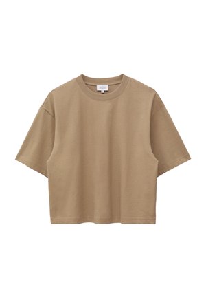 & OTHER STORIES, & OTHER STORIES BOXY T-SHIRT - T-shirt imprimé - beige