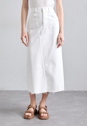 CIRCOLO REWORKED SKIRT - Krilo iz džinsa - cannoli/off white