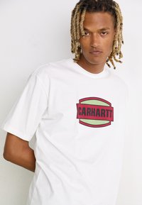 Carhartt WIP PRESS SCRIPT - Camiseta estampada - white