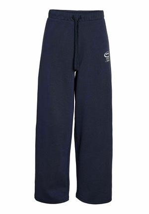 Tumedate sinelihased pehmest kangast, laia jala disainiga, elastse vöökoha ja nööriga ning väikese logodetailiga.