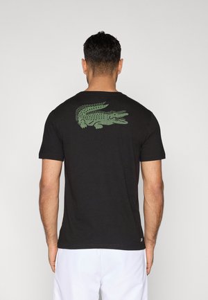 DOUBLE CROC - Camiseta deportiva - black/lambs lettuce