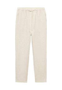WITH DRAWSTRING - Pantaloni - sand