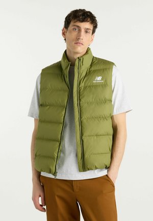New Balance BOSTON PUFFER VEST - Weste - sport green