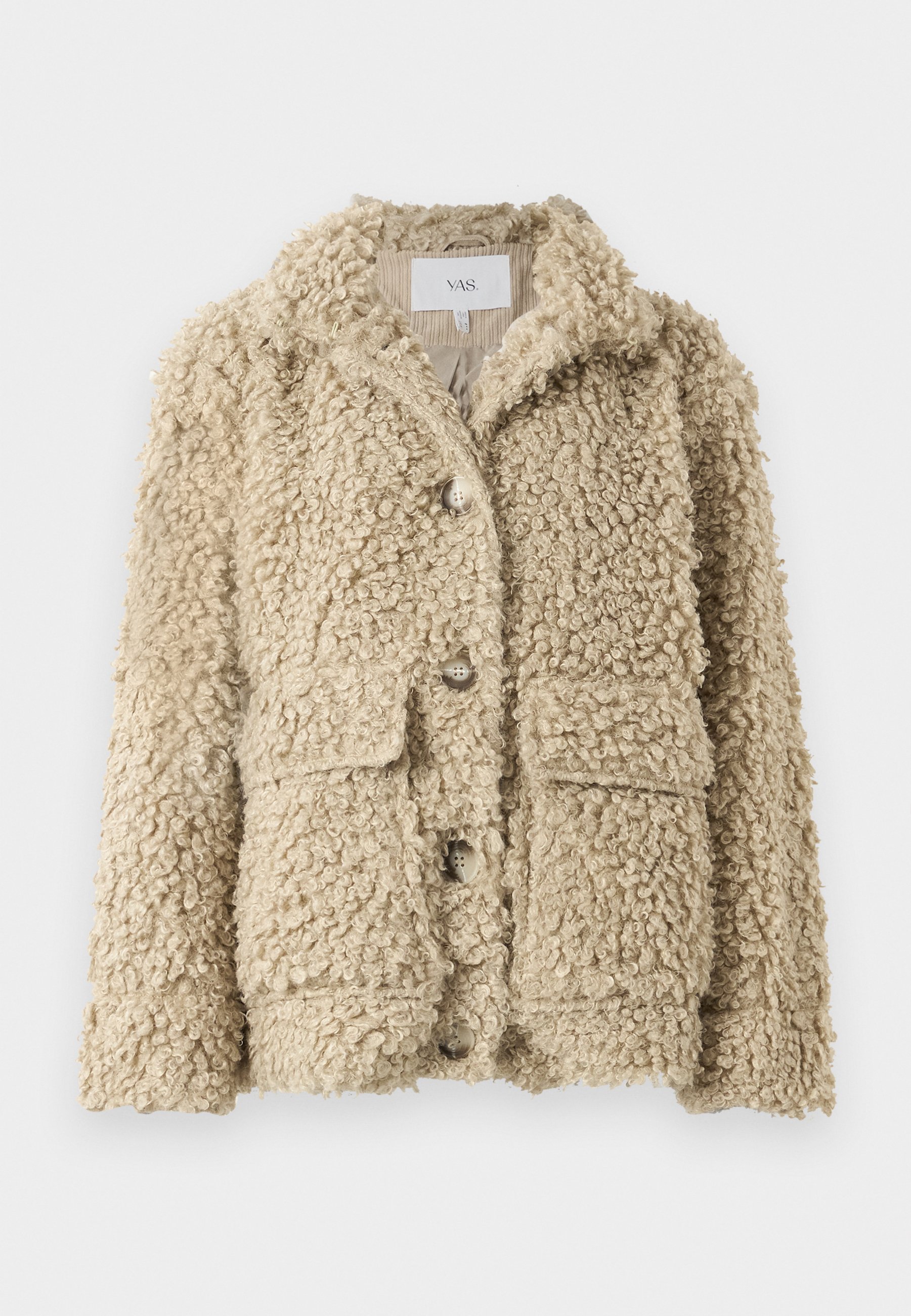 YAS YASPELICO JACKET - Winter coat - travertine/beige - Zalando.co.uk