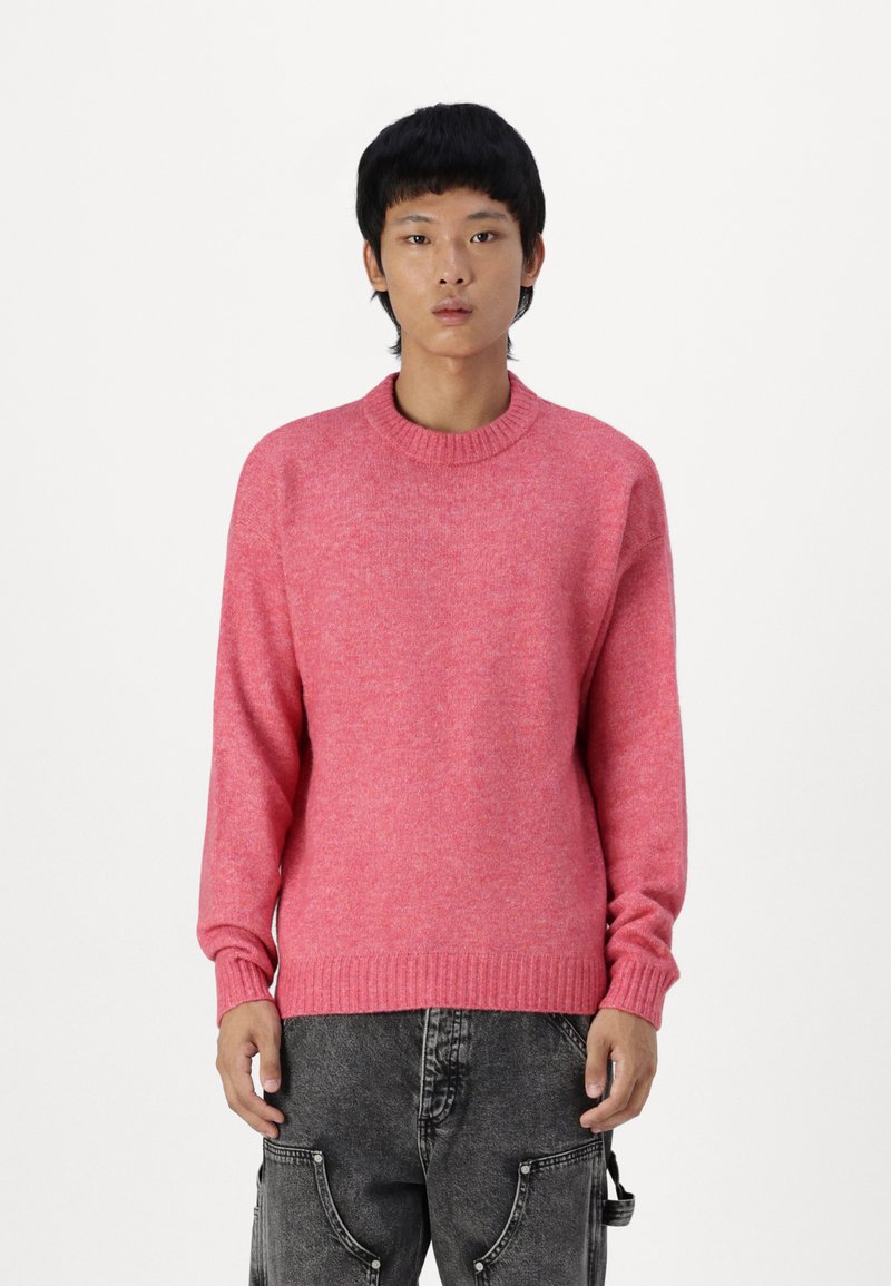 Jack & Jones JOROLLIE CREW NECK - Pulover - fuchsia rose