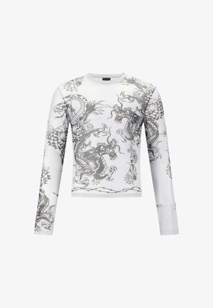 Ed Hardy, SNAKE AND DRAGON - Maglietta a manica lunga - grey