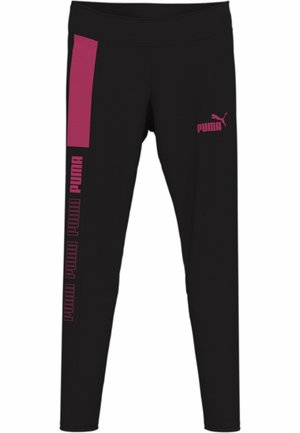 AROUND THE BLOCK  - Legging - black garnet rose