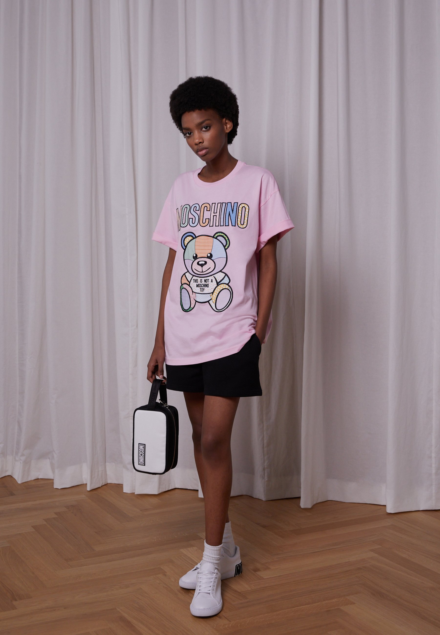 MOSCHINO TEDDY PATCHWORK - Print T 