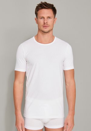 Schiesser 4-PACK - Camiseta interior - schwarz weiss