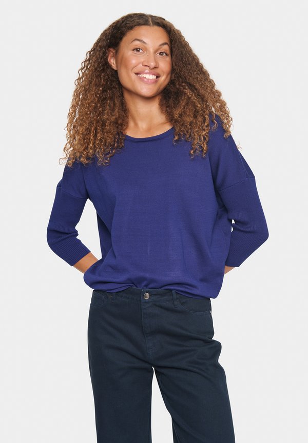 MILASZ R-NECK - Strickpullover - midnight sail