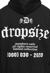 Dropsize HEAVY NUMBER - Kapuzenpullover - black