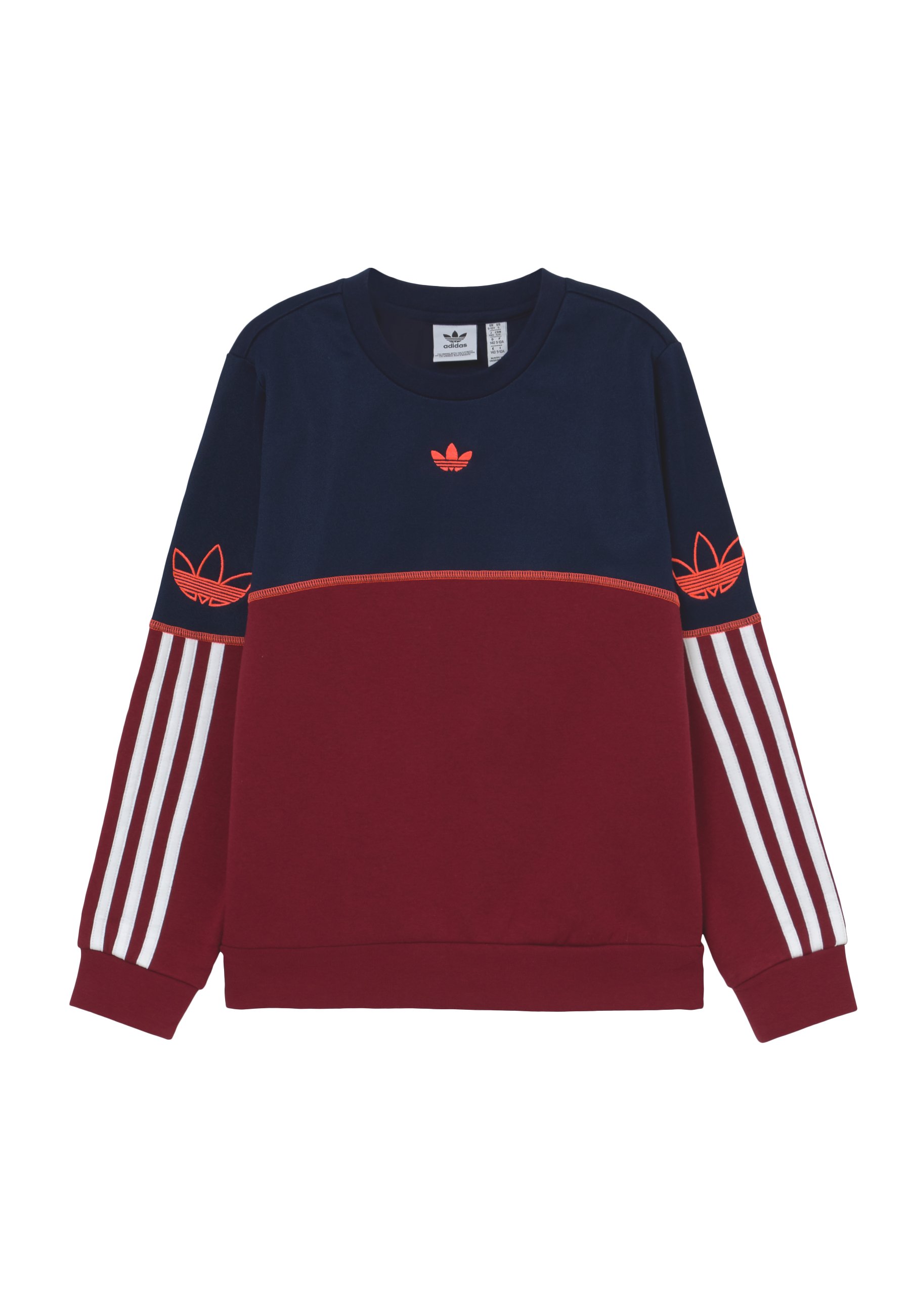 adidas Originals OUTLINE CREW Sweatshirt dark blue Sweatshirts adidas Originals Knit Crewneck Maroon | Footshop