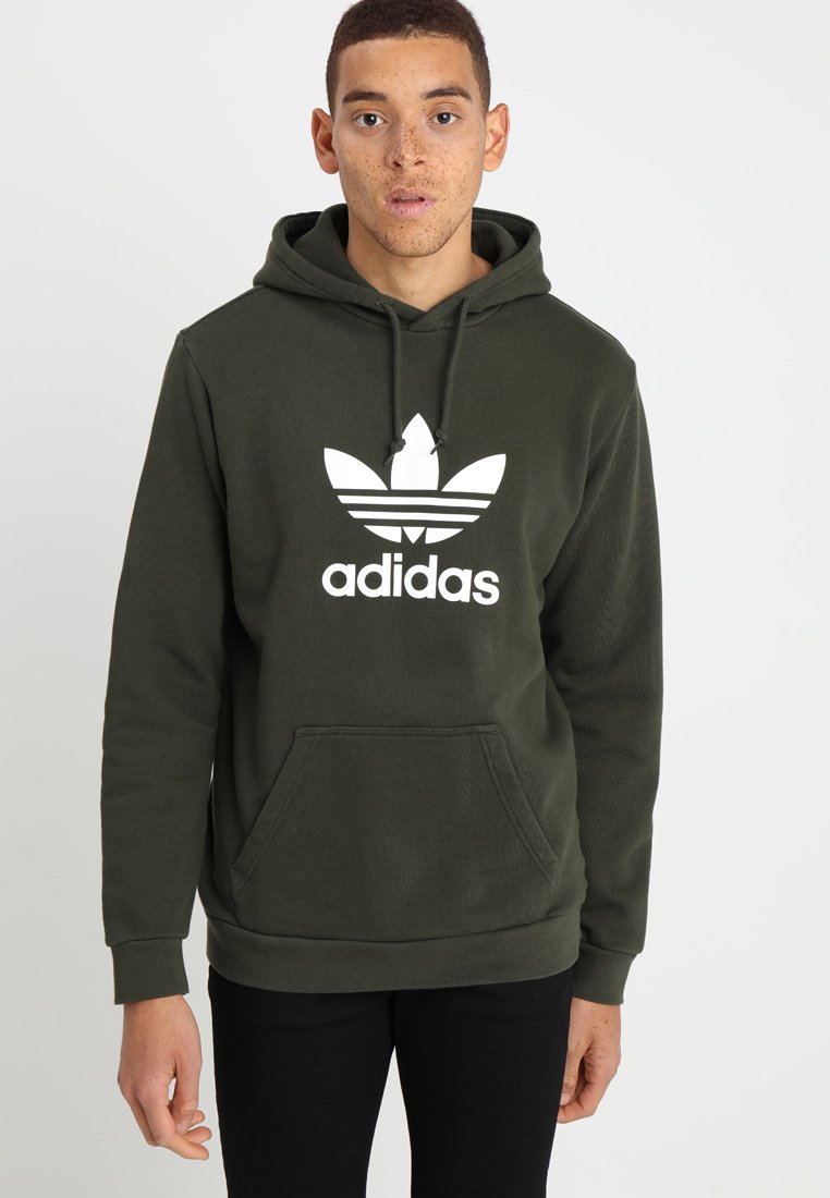sudadera verde militar adidas