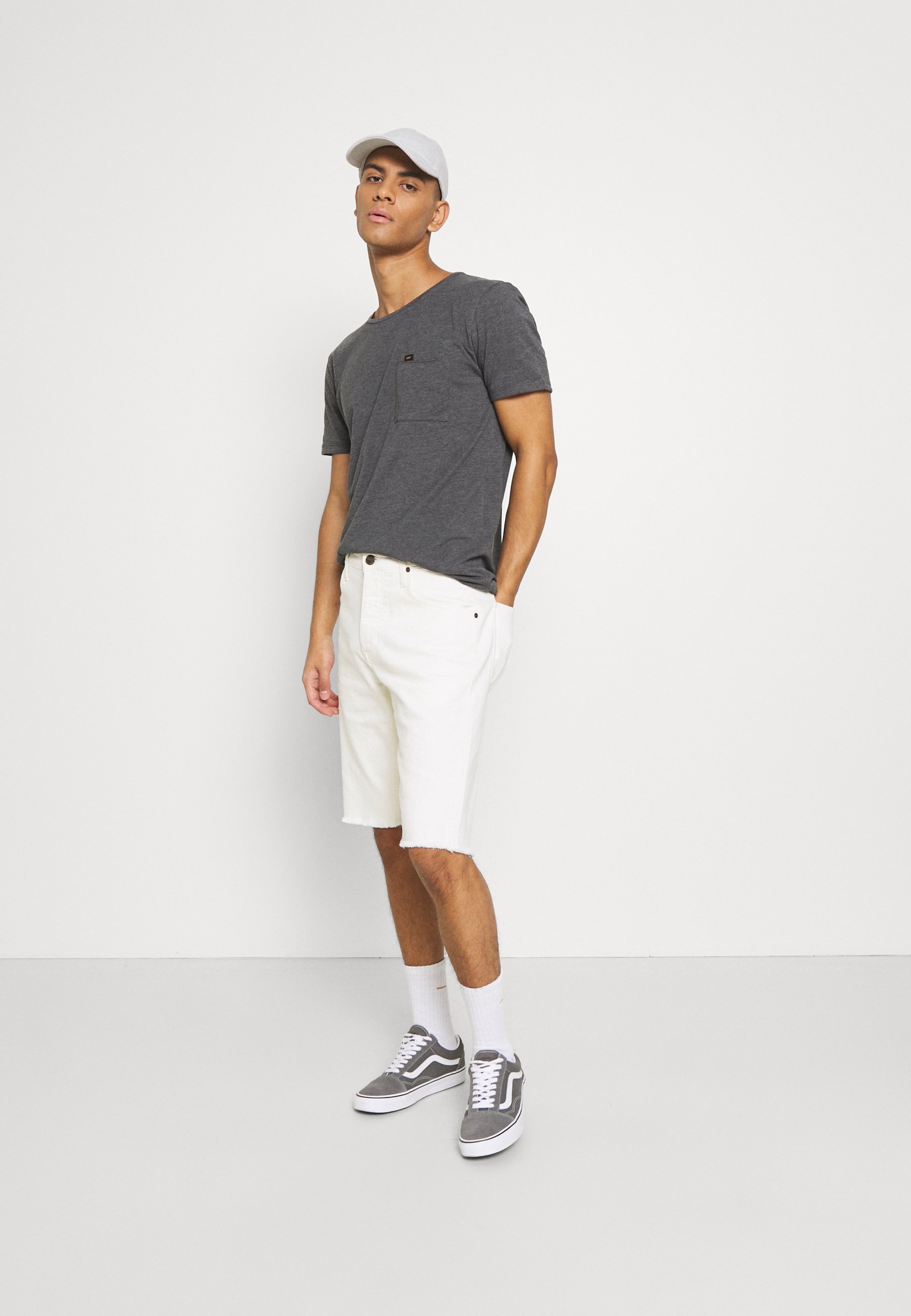 Lee CUT OFF - Denim shorts - off white 