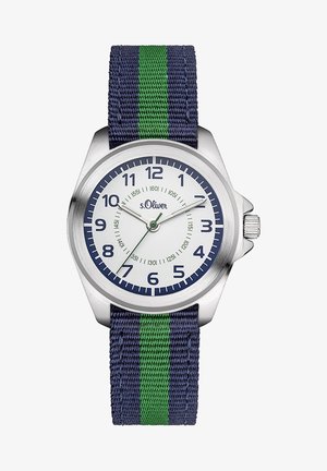 s.Oliver MIT GESTREIFTEM CANVASBAND - Ure - green