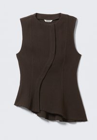 IBIS PEPLUM - Top - dark brown