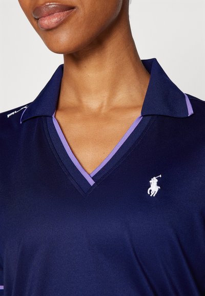 Polo Ralph Lauren MID SLEEVE - Polo - navy/pure lilac/green