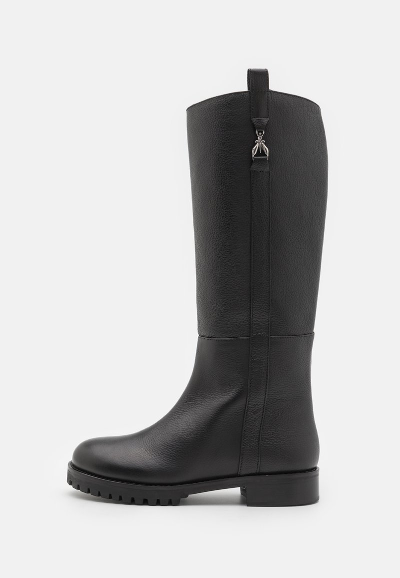 Patrizia Pepe STIVALE ALTO - Boots - nero/silver