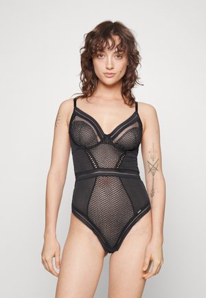 Gossard CONTRADICTION NON PADDED BODY - Body - black/silver