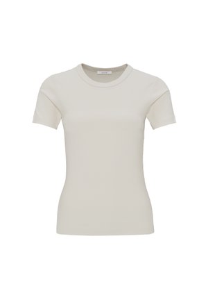 OPUS SLIM FIT RIB - T-shirt basic - natural glaze