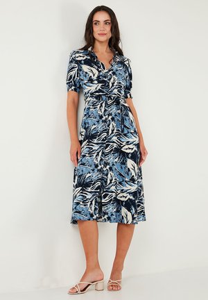 REGULAR FIT - Blusenkleid - mottled blue