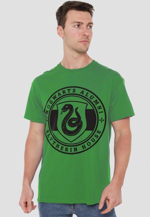 Cotton Soul, HARRY POTTER SLYTHERIN HOUSE BADGE - Print T-shirt - dark green