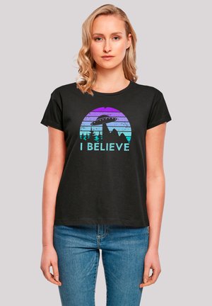 I BELIEVE  - Print T-shirt - schwarz