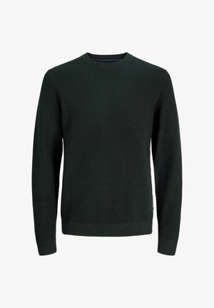 Jack & Jones PREMIUM, KNITTED PULLOVER PLAIN KNITTED PULLOVER - Trui - scarab
