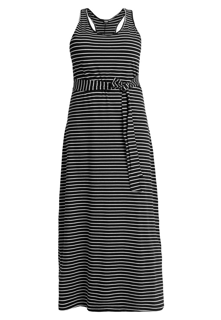 Damen Freizeitkleider | Urban Classics Curvy LADIES LONG RACER BACK DRESS Maxikleid black/charcoal/schwarz - JJ82754 Damen Freizeitkleider | Urban Classics Curvy LADIES LONG RACER BACK DRESS Maxikleid black/charcoal/schwarz - JJ82754