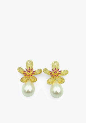 HEBE JEWELS, PARTY EVENT - Boucles d'oreilles - gold-coloured/weiss/rot