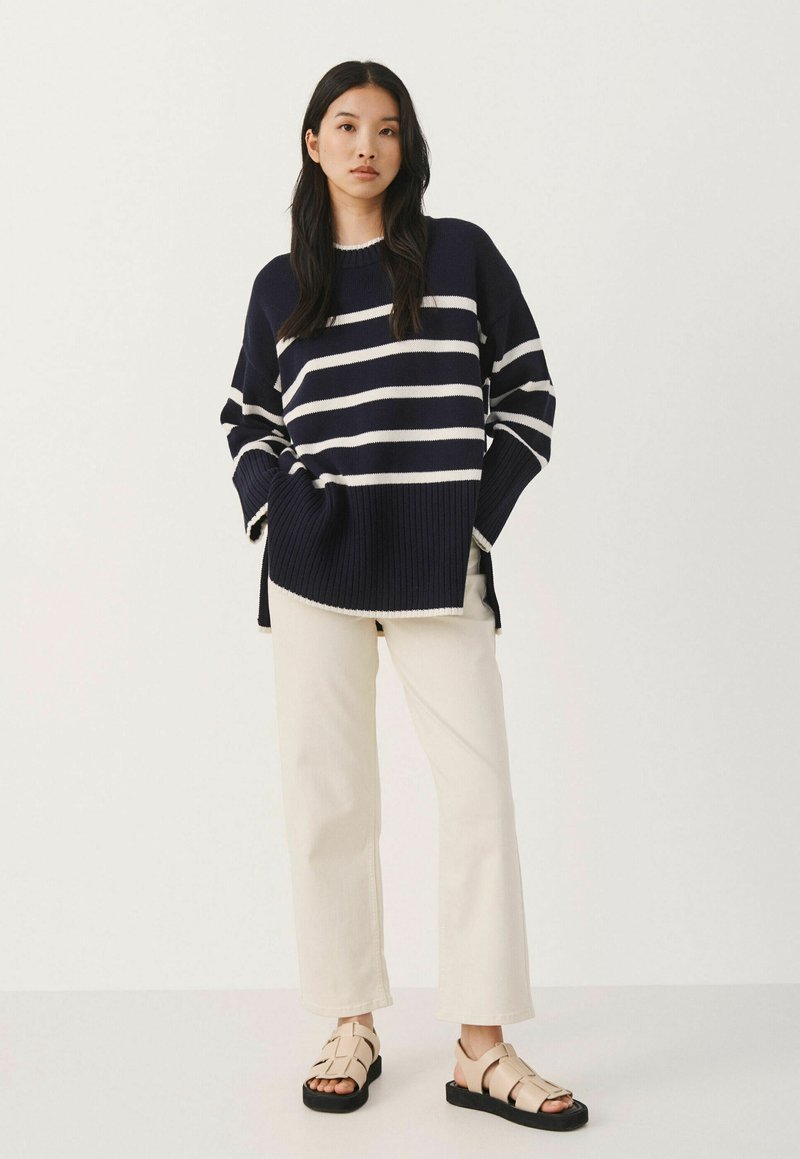 part-two-noelinepw-neule-whitecap-stripe-tummansininen-zalando-fi