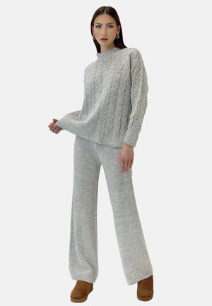 SET - Strickpullover - grau