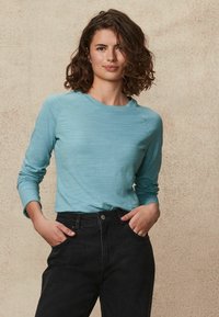 Next SLUBBED RAW EDGE PRETTY - REGULAR FIT - Maglietta a manica lunga - pink