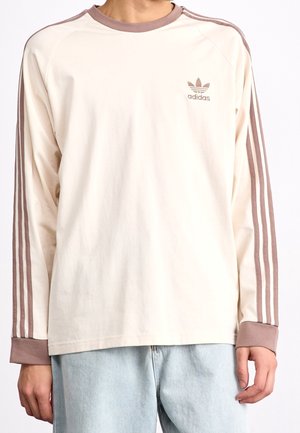 Langærmet T-shirt - beige