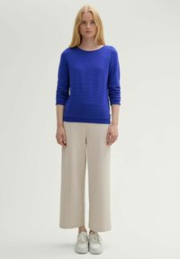 TOM TAILOR DENIM STRUCTURED - Sweatshirt - anemone blue