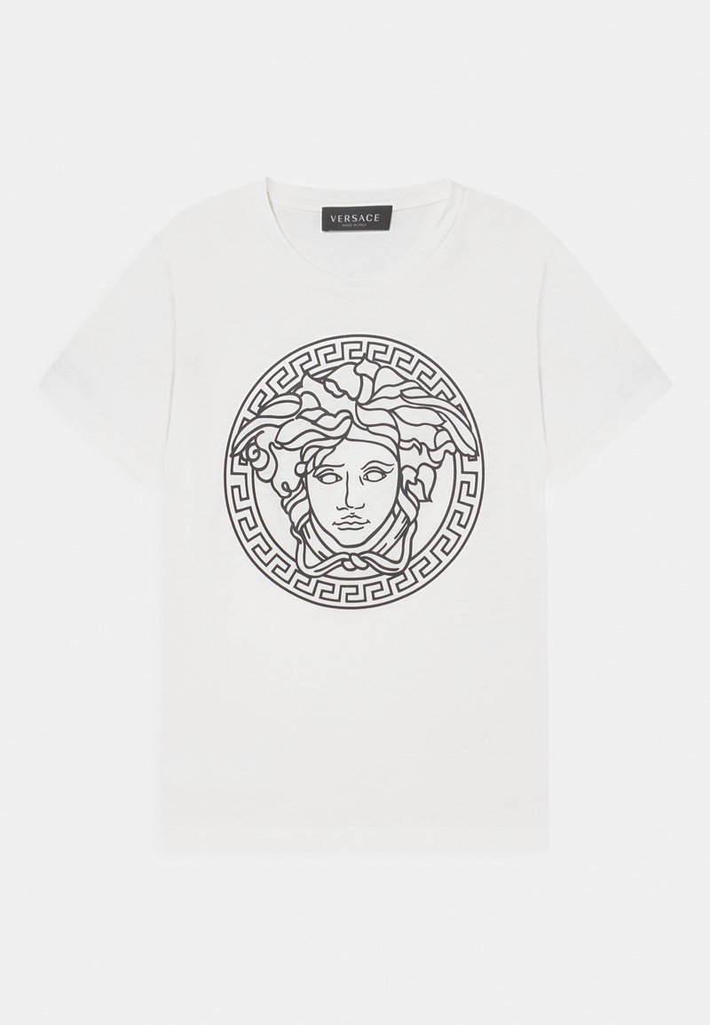 Versace MEDUSA UNISEX - Camiseta estampada - bianco/nero