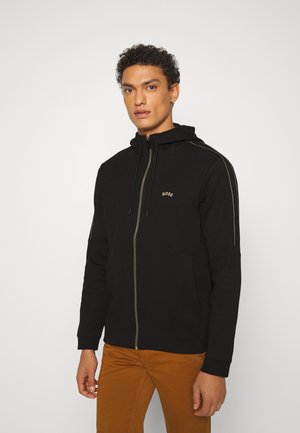 SAGGY - Zip-up sweatshirt - black