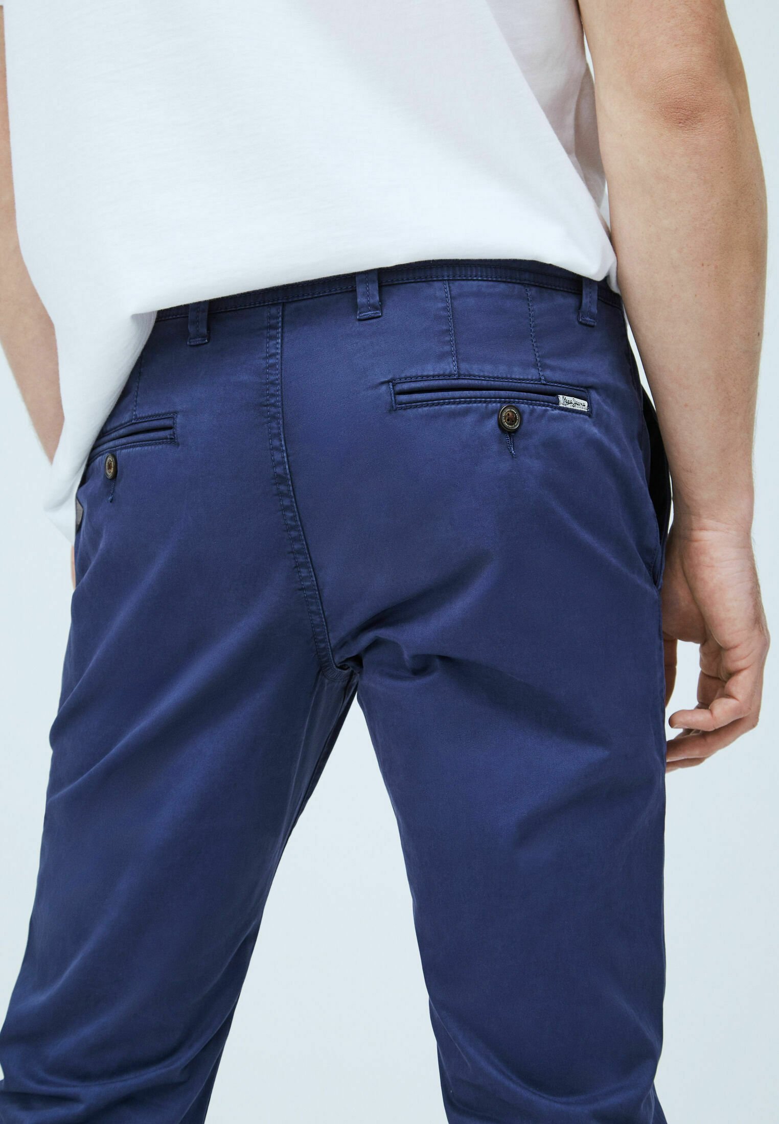 Pepe Jeans BLACKBURN - Pantalones chinos - thames/azul marino - Zalando.es