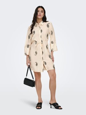 JDY KLEID JDYTHEA KURZES  - Robe chemise - ecru