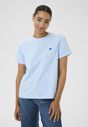 Kaffe HEART - Basic T-shirt - windsurfer