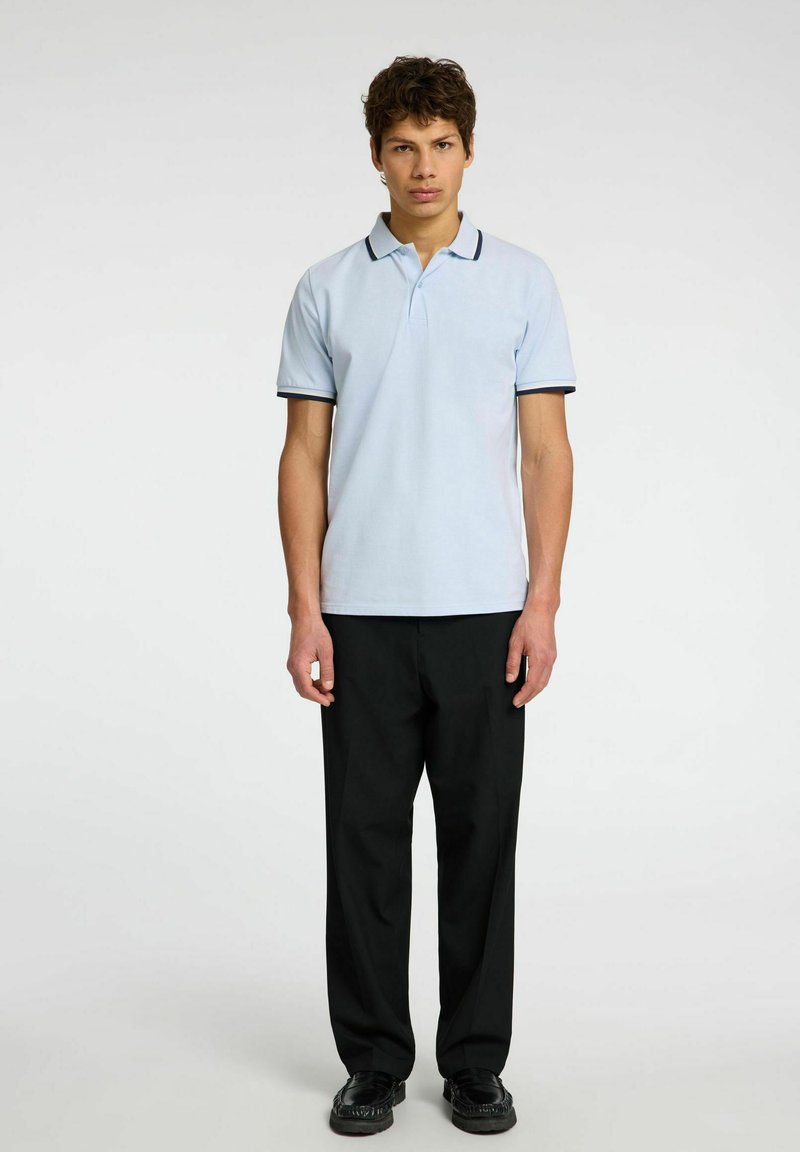 Selected Homme Poloshirt lichtblauw