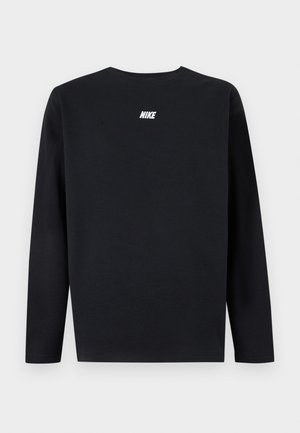 Nike Sportswear, CLUB VARSITY CREW - Sweatshirt - black/white