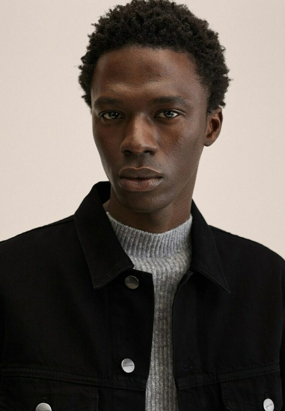 mango black denim jacket