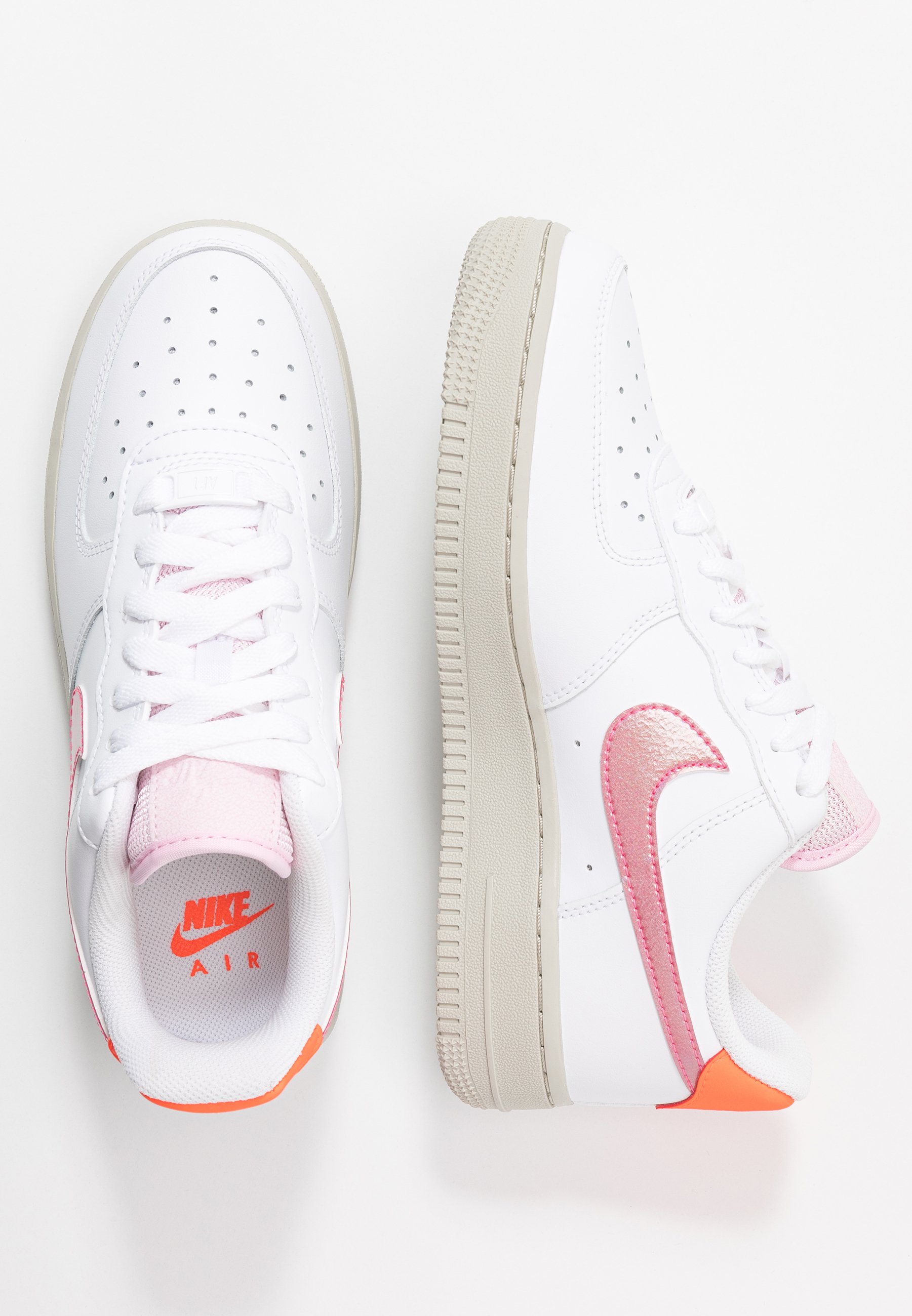 light grey force 1 leather 2 trainers